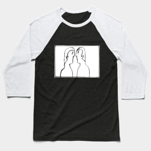 Black and white Gemini Baseball T-Shirt